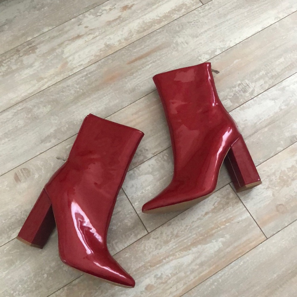 Red Perspex Boots